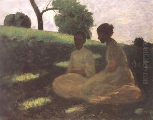 On the Hill (Outdoors) 1902 by Jeno Remsey