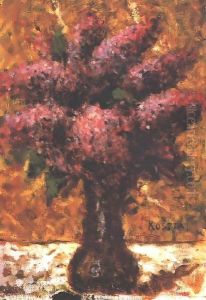 Still life with Lilacs 1930s by Jeno Remsey