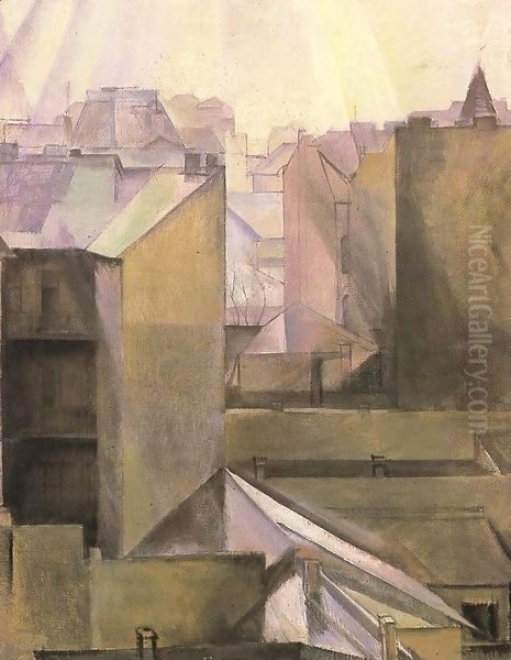 Walls in Buda 1920 - view 1