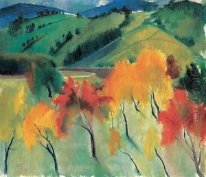 Autumn in Zebegeny by Istvan Desi-Huber