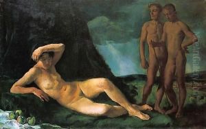 Composition with Nudes 1919 by Istvan Desi-Huber