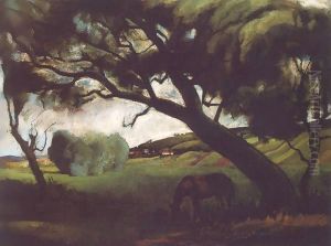 Landscape with Horse 1920 by Istvan Desi-Huber