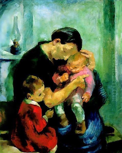 Mother (Motherhood; Mother with Her Children) 1928 - view 1