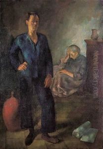 My Mother and I 1923 by Istvan Desi-Huber
