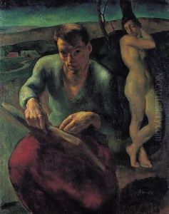 Self Portrait 1919 by Istvan Desi-Huber