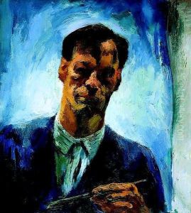 Self Portrait 1928 by Istvan Desi-Huber