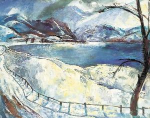 Snowy Danubian Landscape (The Danube during Winter) 1928