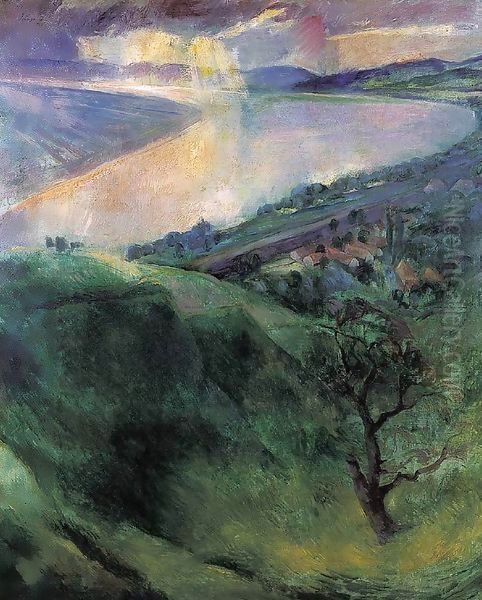 The Danube Bend at Zebegeny 1927 - view 1