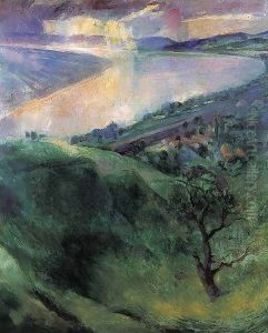 The Danube Bend at Zebegeny 1927