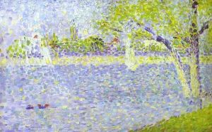 The Siene At La Grande Jatte 1888 by Georges Seurat