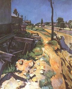 Banks of the Zazar at the Old Mill 1920s by Robert King