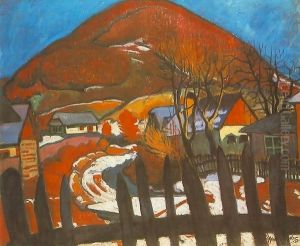 Landscape with Fence beginnig of 1910s
