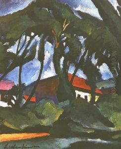 Nagybanya Landscape 1925 by Robert King