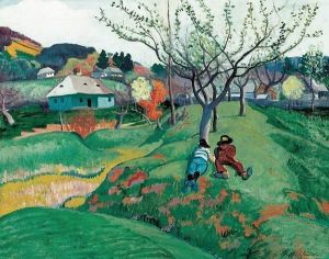Rest in a Landscape at Nagybanya 1908-10 by Robert King