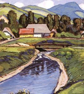 Springtime at the Stream by Robert King