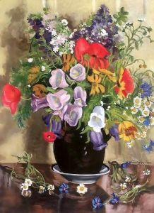 Flower Still-life 1953 by George Loftus Noyes