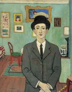 Man with Hat, Self portrait c 1930