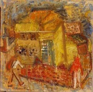 Houses and People 1972 by Karl Briullov