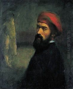 Self Portrait with a Red Cap 1922