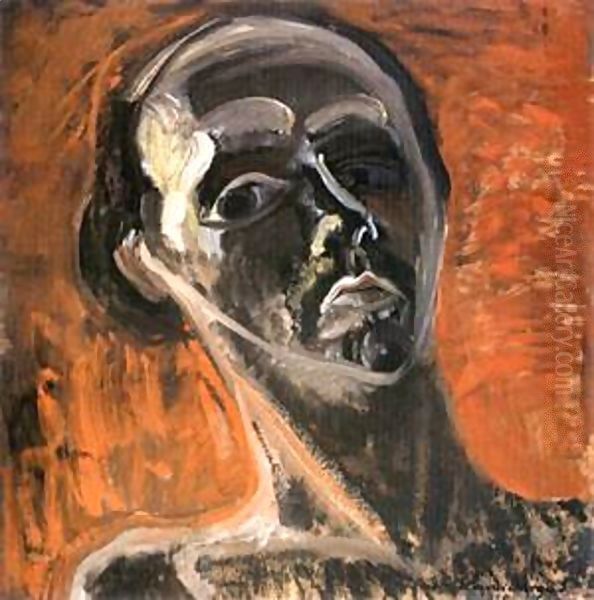 Self-portrait against a Red Background 1938 - view 1