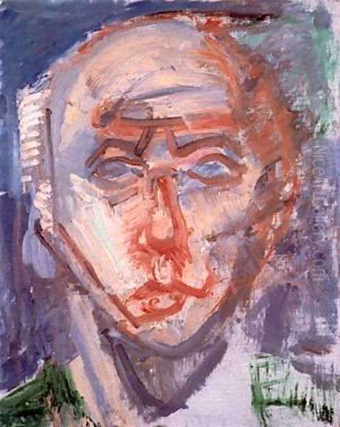 Self-portrait in White 1972 - view 1