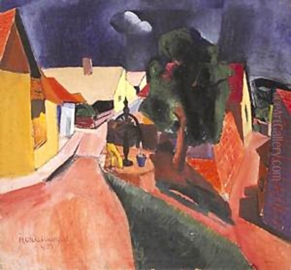 Street at Szentendre in Stormy Weather 1933 - view 1