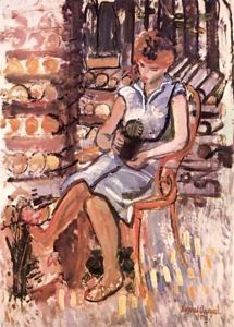 Zsuzsanna with Cactus 1959 by Karl Briullov
