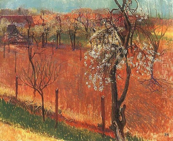 Blossoming Trees (Springtime at Godollo) - view 1