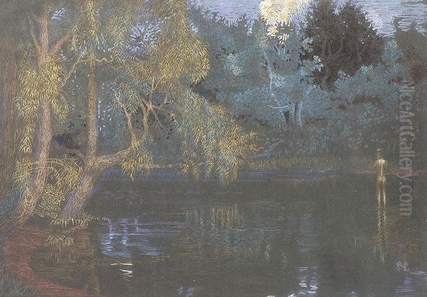 Lake at Szentjakab 1908 - view 1