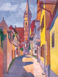 Old Houses by Juan Carreno De Miranda