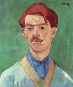 Smoking Man 1930 by Valer Ferenczy