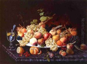 Still Life with Fruit 1850 by Severin Roesen
