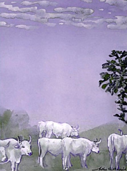 Landscape with Cows - view 1