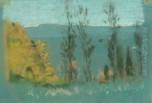 View through Poplars - view 1