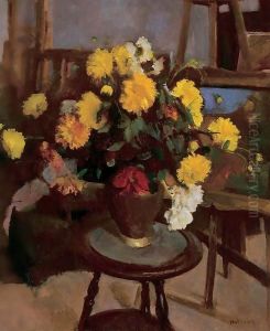 Flower Still-life 1935 by Fabbio Fabbi