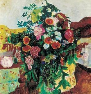 Flower Still-life in Interior by Fabbio Fabbi