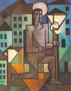 Lamp Lighter 1921 by Piere-Paul Prudhon