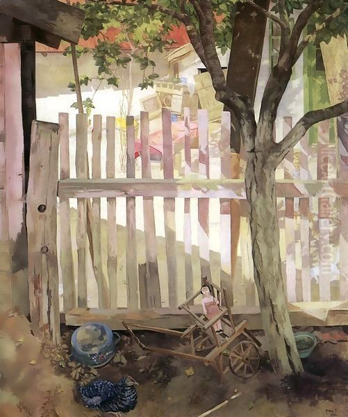 Shadowy-Sunlit Courtyard 1936 - view 1
