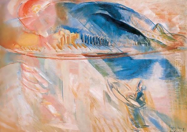Evening at Badacsony 1930 - view 1