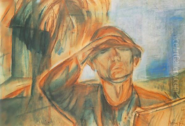 Selt portrait in Sunshine 1927 - view 1