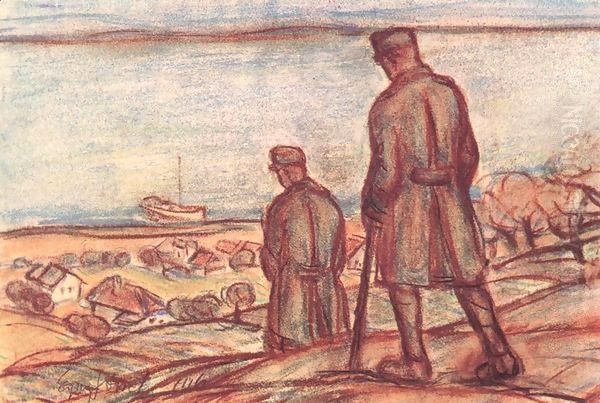 Soldiers near Lake Balaton 1916 - view 1