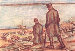 Soldiers near Lake Balaton 1916