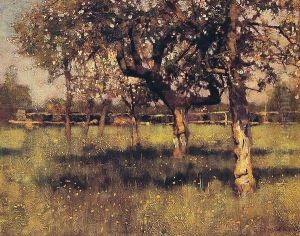 An Orchard in May 1883 by Sandor Nagy
