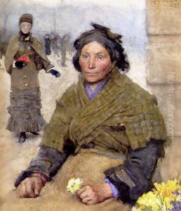 Flora The Gypsy Flower Seller by Sandor Nagy