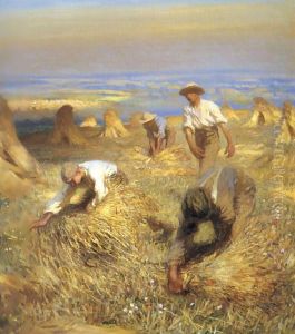 Harvesting the Sheaves 1902 by Sandor Nagy