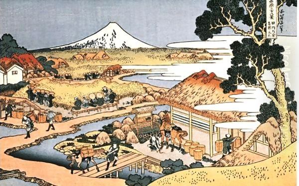The Katakura Tea Plantation in Suruga Province - view 1
