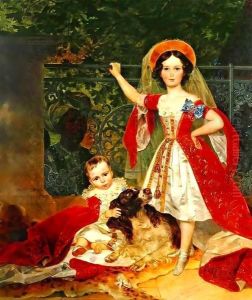 Portrait of Children of Volkonsky 1843 Portrait of Children of Volkonsky 1843