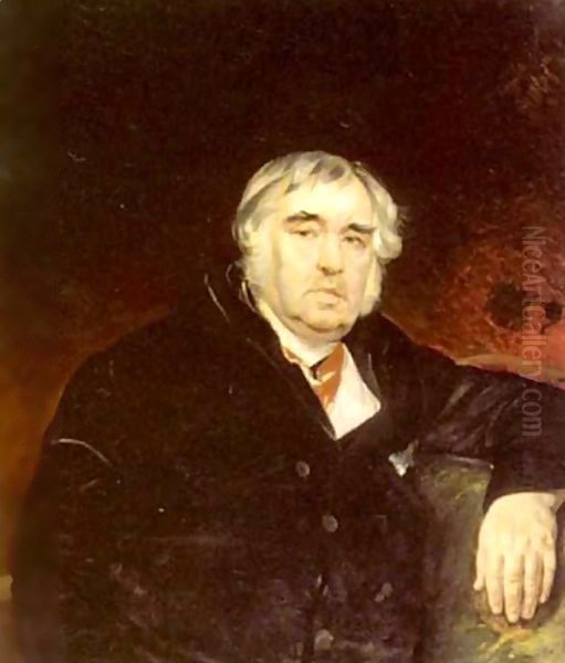 Portrait of I A Krylov 1839 - view 1
