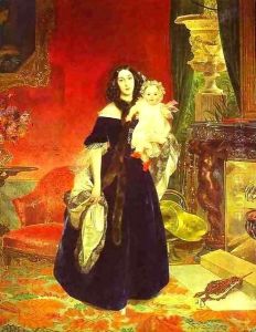 Portrait of M A Beck and Her Daughter M I Beck 1840 Portrait of M A Beck and Her Daughter M I Beck 1840