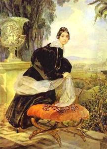 Portrait of Princess Ye P Saltykova 1833 1835